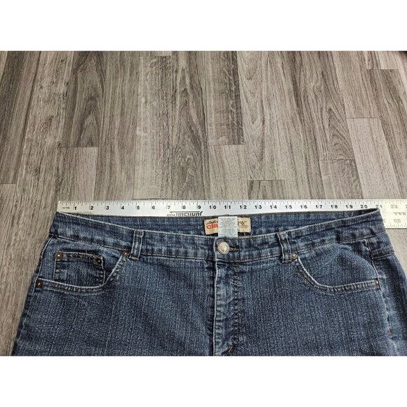 Just My Size JMS Womens Size 20W Short Classic Stretch Denim Blue Jeans - Picture 9 of 13